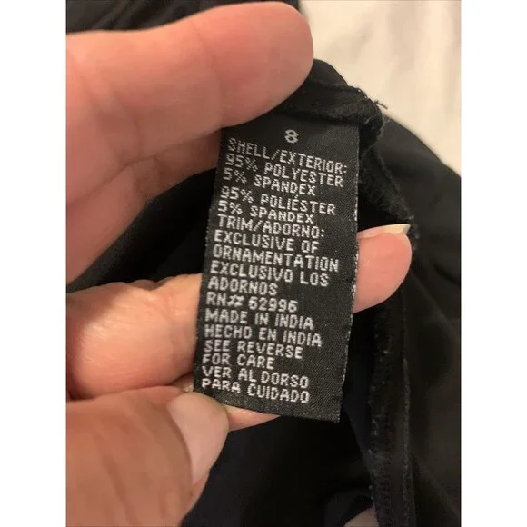 Scarlett Nite Vintage Y2K Dress Womens 8 Belt Babydoll Tie Whimsigoth Mcbling - Picture 15 of 16